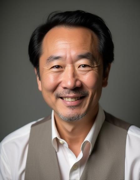 マスターテーラーの渡辺健司氏の肖像写真